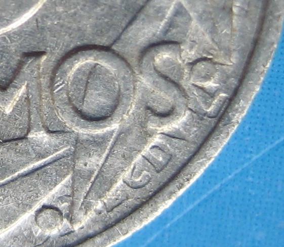 Spain-10-Centimos-1959-Error