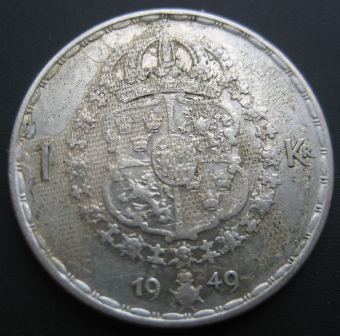 Sweden-1-Krona-1949-Strike-Through..