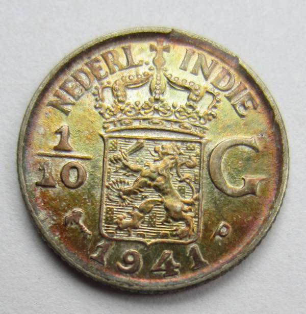 Nice-Toned-1/10-Guilder-Struck-In-Philadelphia..