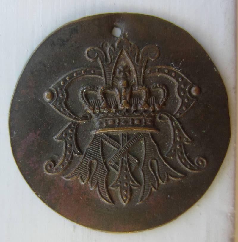 Unknown,-Royal-European?-Crown-With-Monogram-Token?