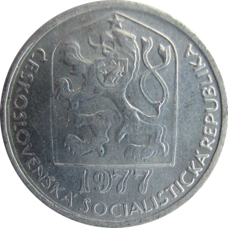 Czechoslovakia-5-Haleru-1977,-No-DD,-No-MD,-But-?