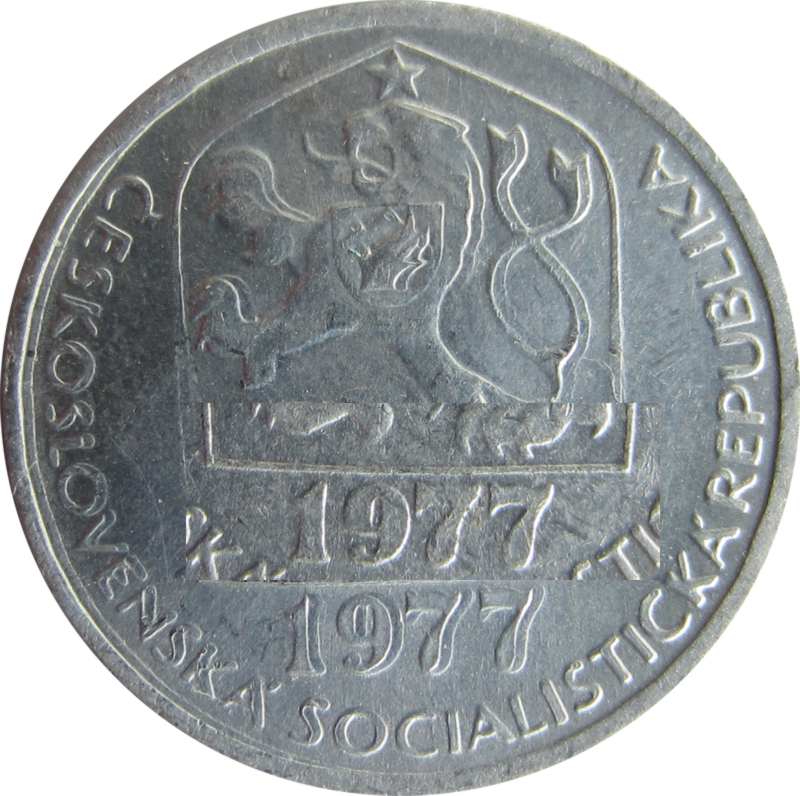 Czechoslovakia-5-Haleru-1977,-No-DD,-No-MD,-But-?