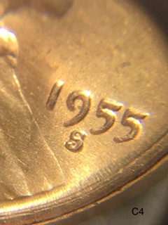 1955-Ie-Wheat-Penny-With-No-Vbd-Extra-Leaf-On-Reverse-&-Cuds