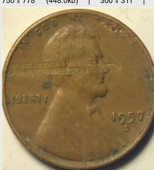 1957-D-Lincoln-Wheat-Penny-Strike-Through-Or-Lamination?