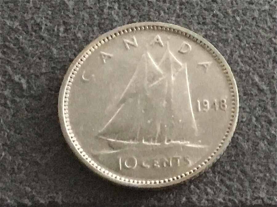 1948-Canadian-Dime-Dripping-8