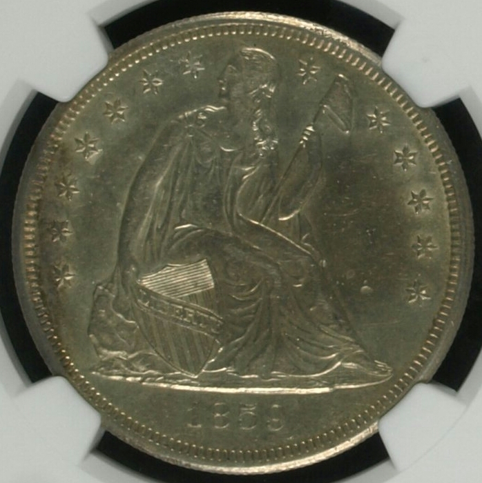 1859-O-Seated-Dollar-For-Grading