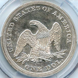 1846-Seated-$1-For-Grading