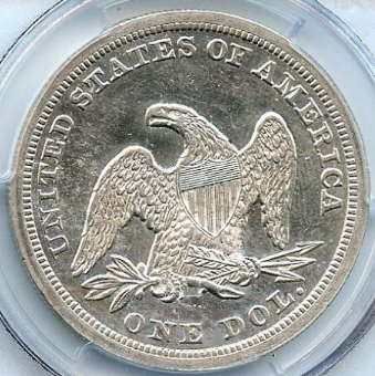 1846-Seated-$1-For-Grading