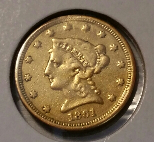 1861-Quarter-Eagle-For-Grading