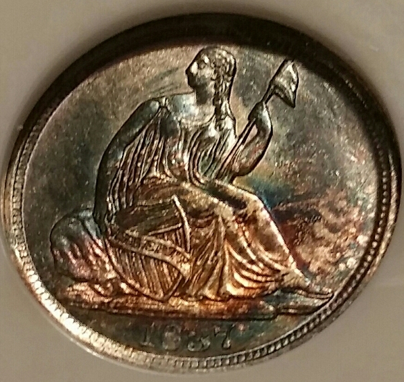 Toning-1837-Half-Dime