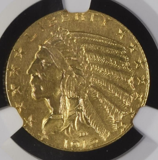 Another-1912-$5-Indian-For-Grading