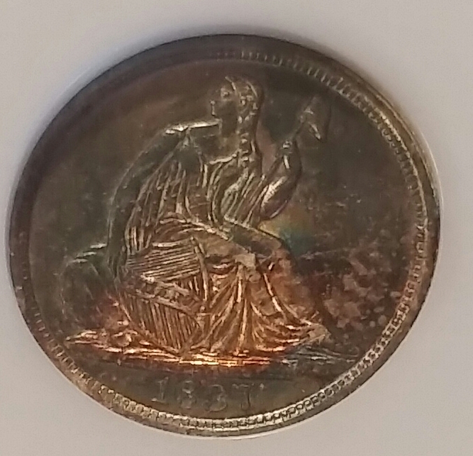 Toning-1837-Half-Dime