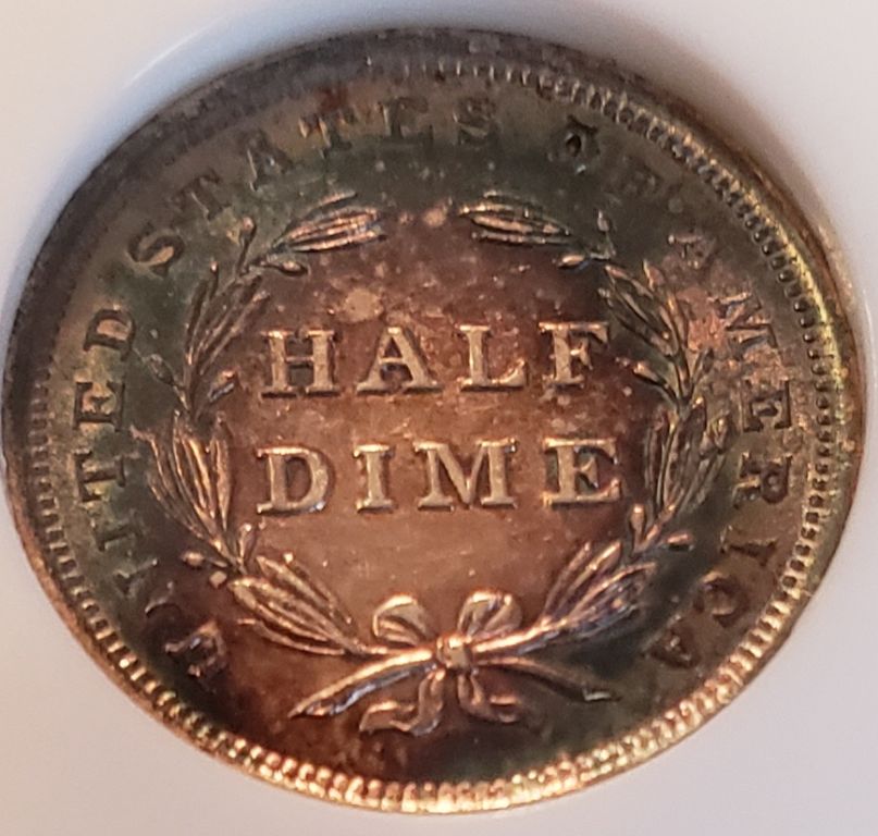Toning-1837-Half-Dime
