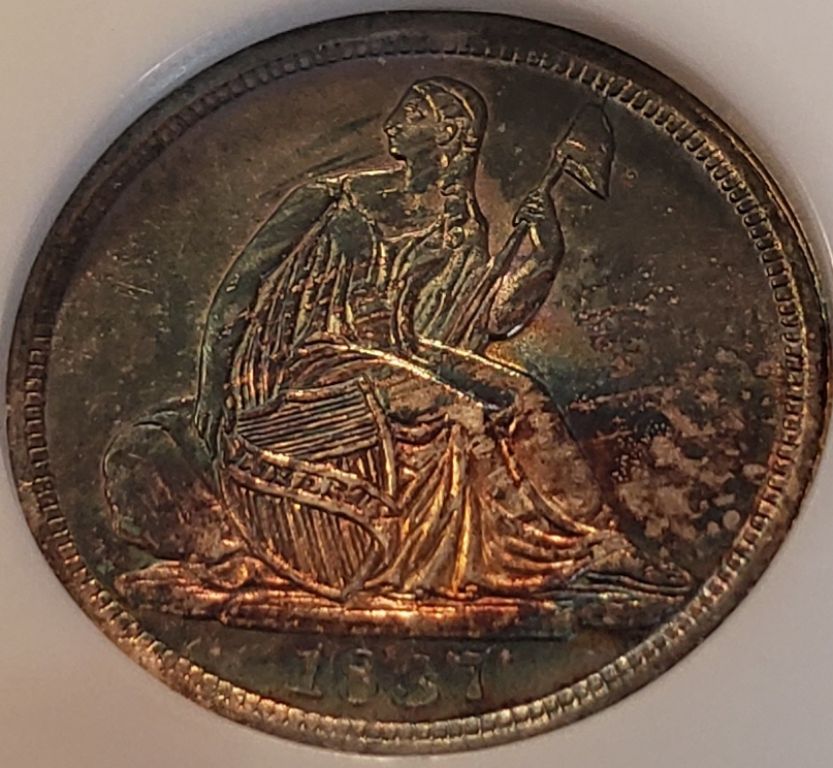 Toning-1837-Half-Dime