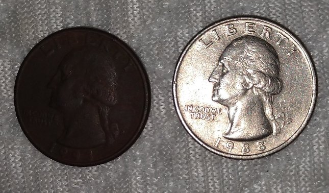 1993-P-Quarter-Missing-Clad-And-Almost-Mint-Condition-!