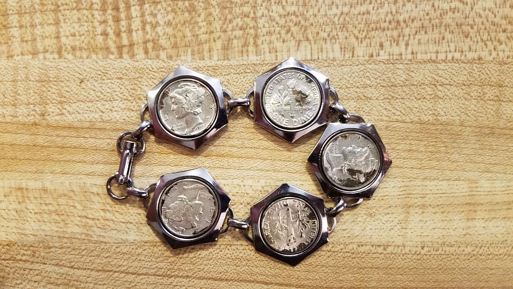 Mercury-Dimes-In-A-Bracelet