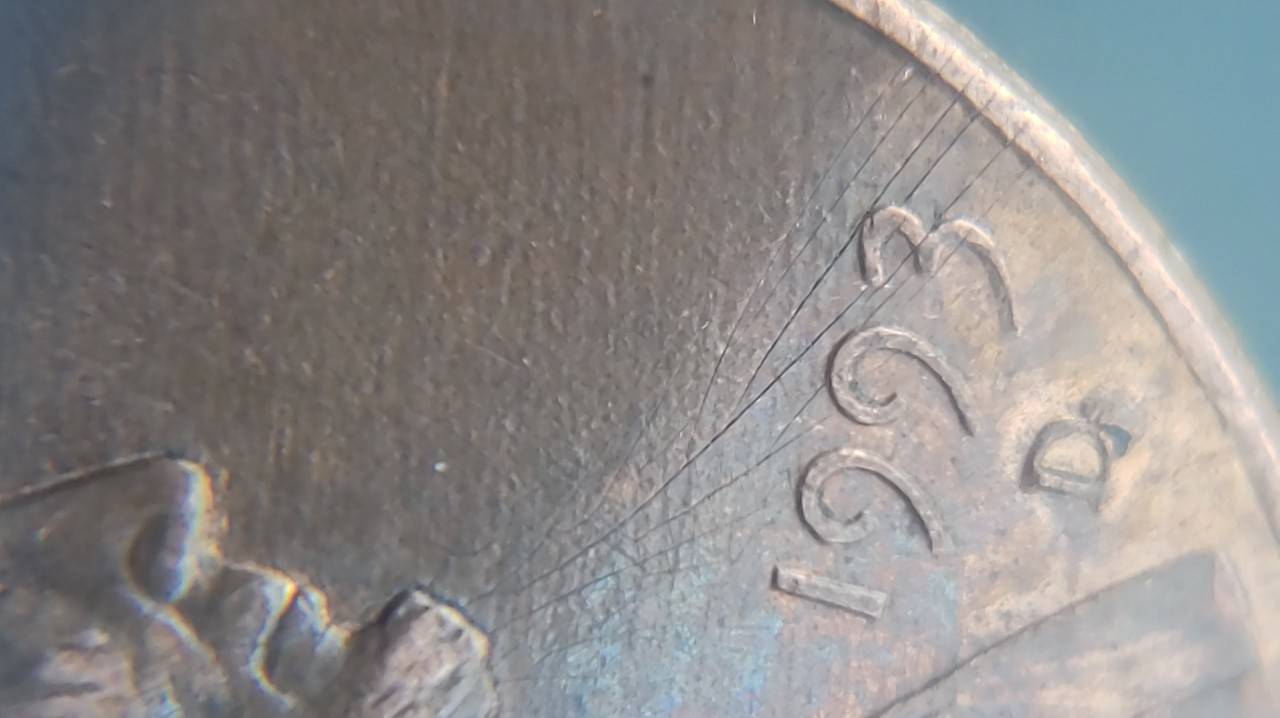 1993-Penny-Multi-Struck-Coin-With-Lots-Of-Die-Chips-And-Die-Crack?
