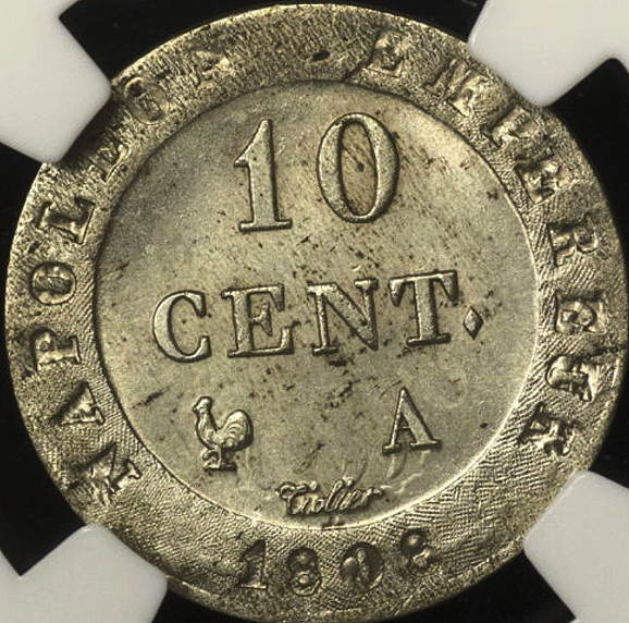 French-1808-A-10-Centimes-With...-Reverse-Die-Clash?
