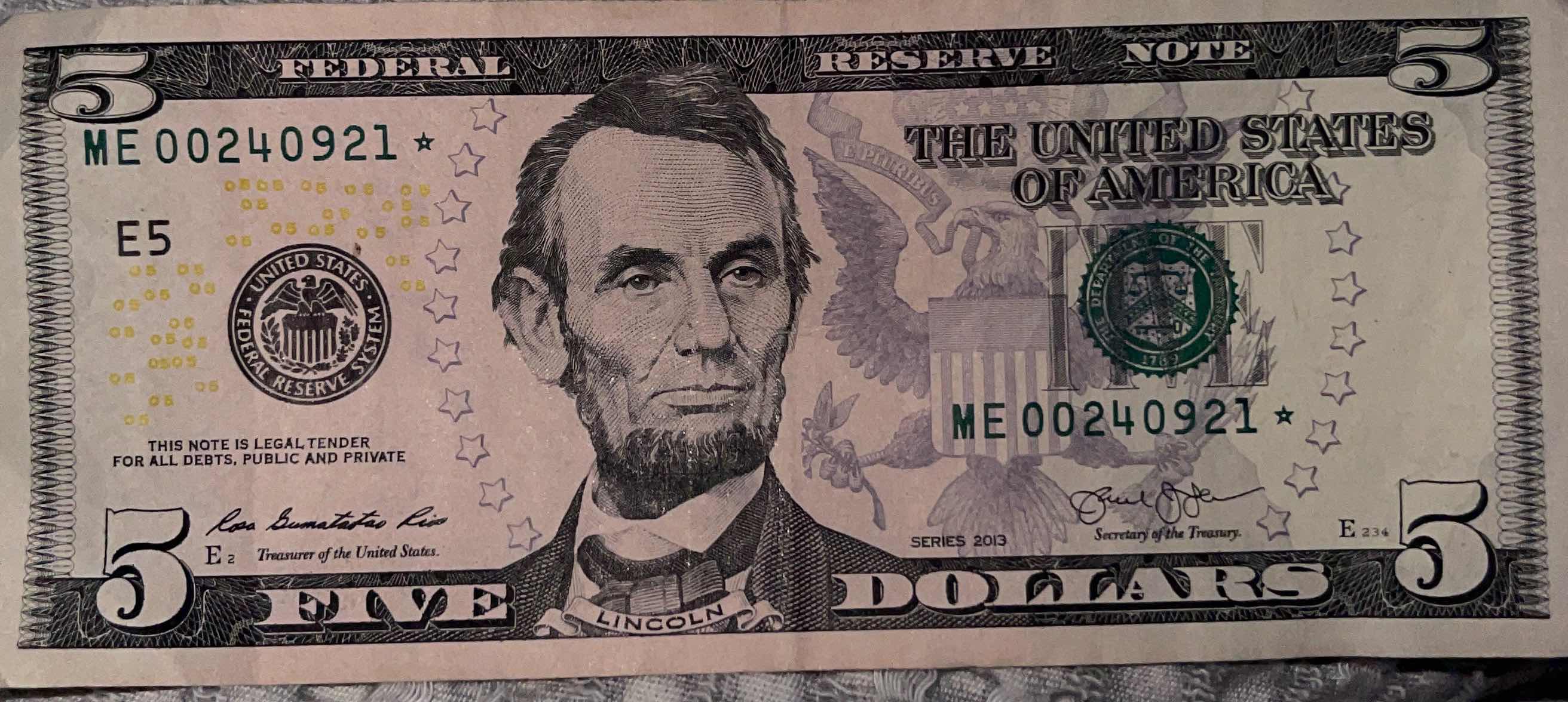 Misaligned-$5-Star-Note?