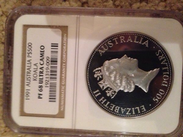 1991-Australia-P$500-Koala-PF68-Ultra-Cameo