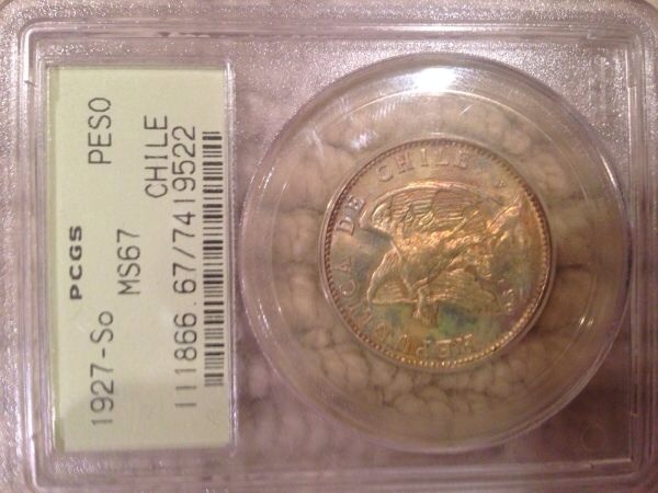 1927-So-PCGS-MS-67-Chilean-Peso