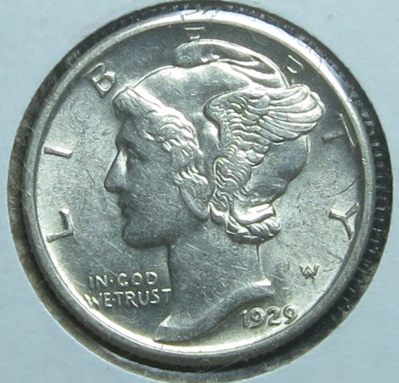 1929-Mercury-Dime-For-Grading