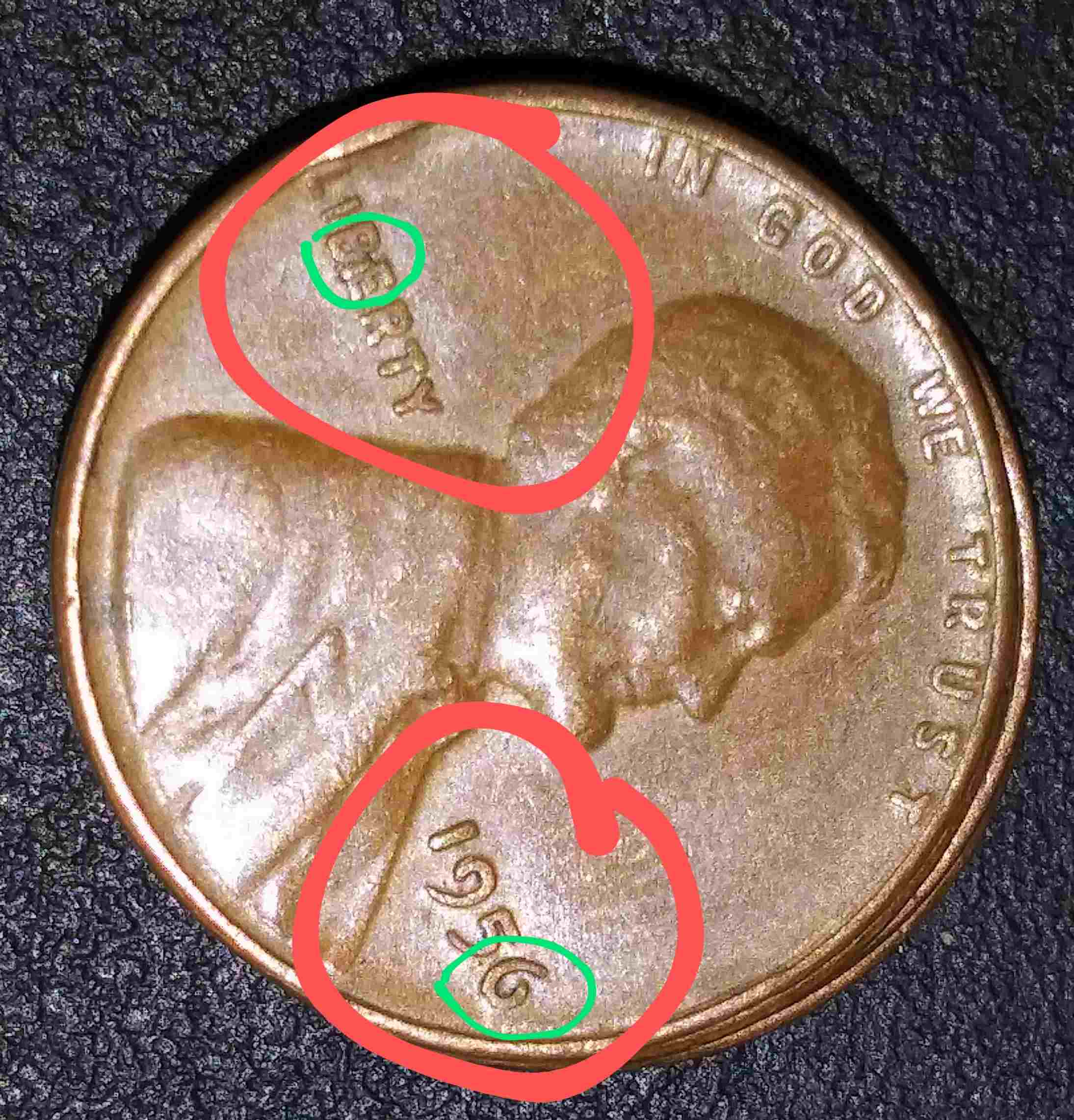 1956-Lincoln-Cent-Coin-With-A-Couple-Possible-Errors