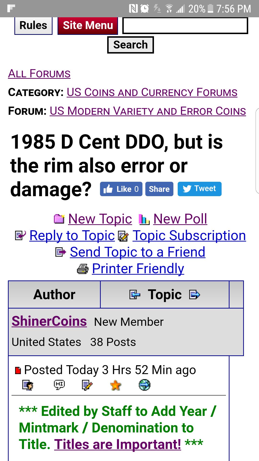 1985-D-Cent-DDO,-But-Is-The-Rim-Also-Error-Or-Damage?