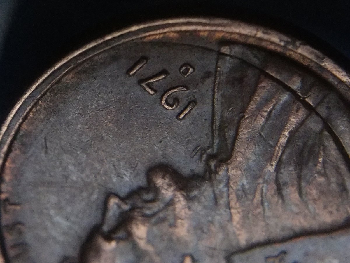 1971-D-Lincoln-Cent-2-Incomplete-Punches