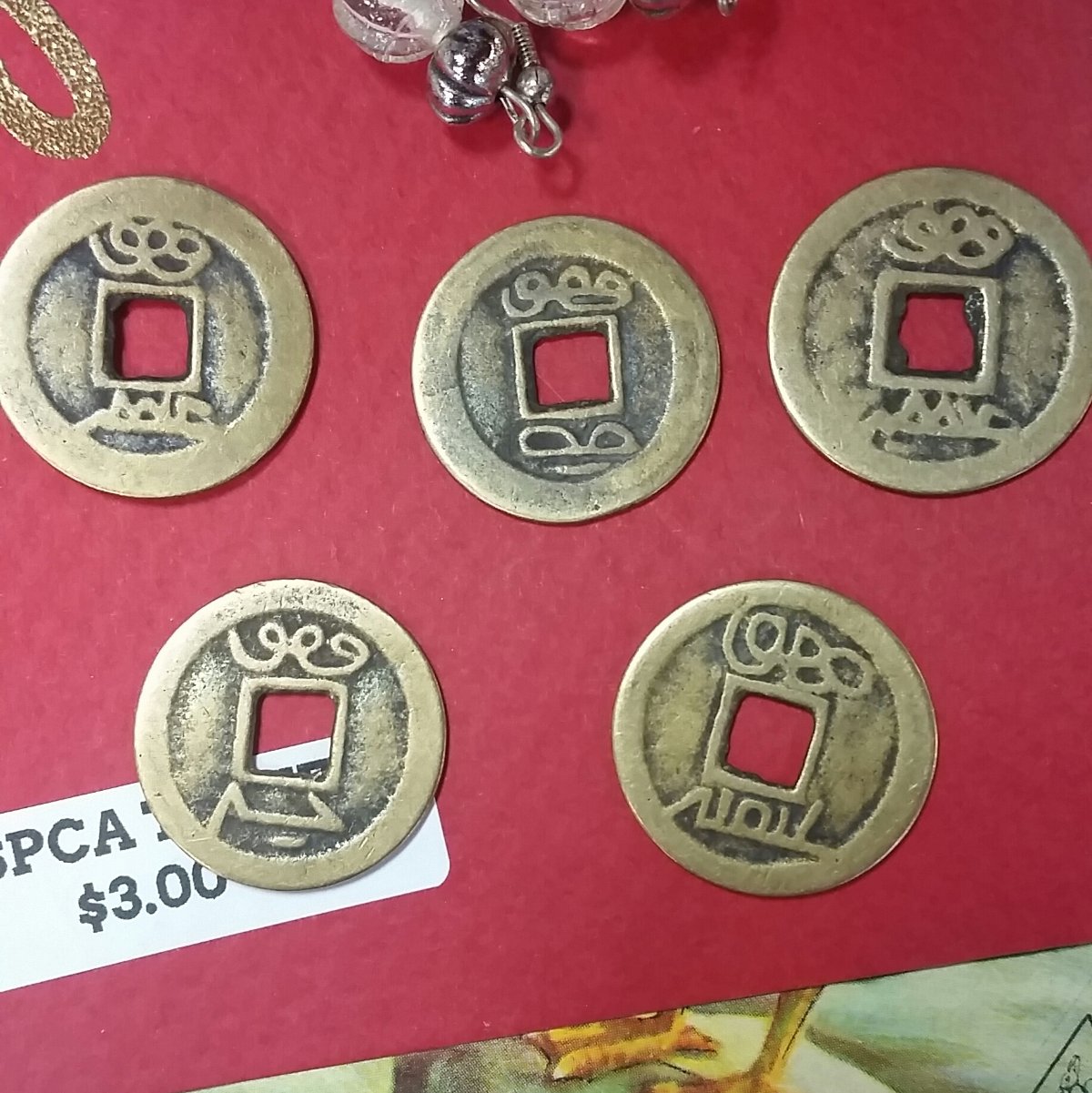 Unknown-Old-Asian-Coins-At-Thrift-Store
