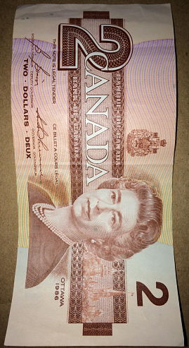 Canadian-$1-&-$2-Bills-1967,-1973,-1986