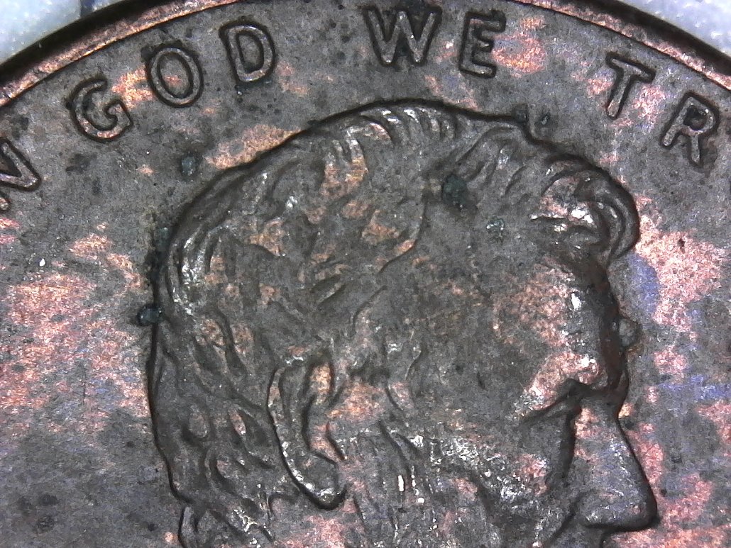 Several-Die-Chips-On-Lincoln's-Head---1995-LMC