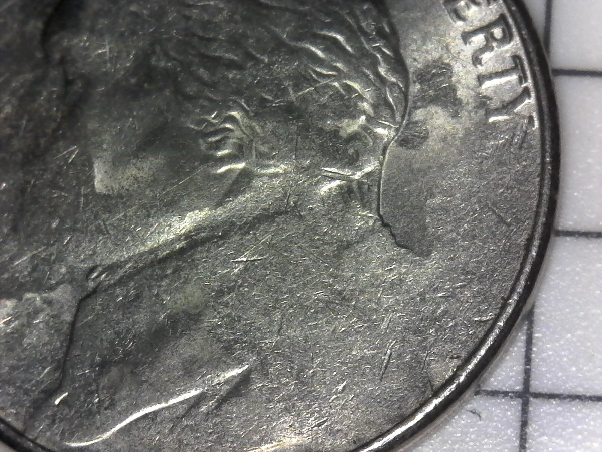 2004-Jefferson-Nickel-Struck-Through-Grease