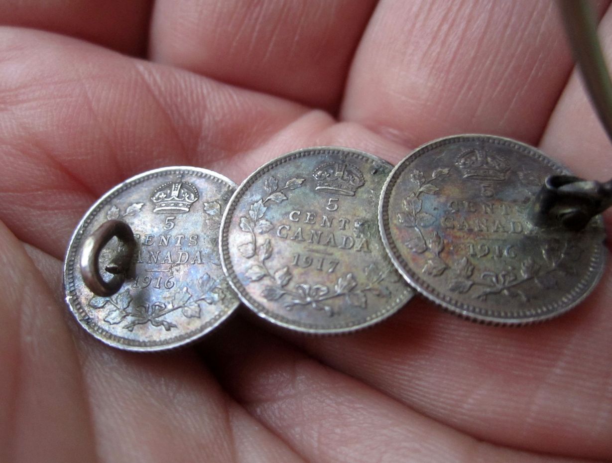 Canada-1916-17-5-Cents...trio