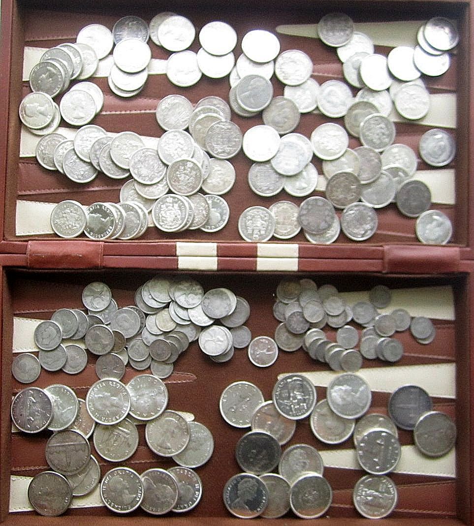 Just-Having-A-Mess-Of-Silver-Coins!!