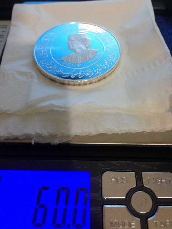 Qaddafi-60-Gram-Silver-Coin-Medal-?