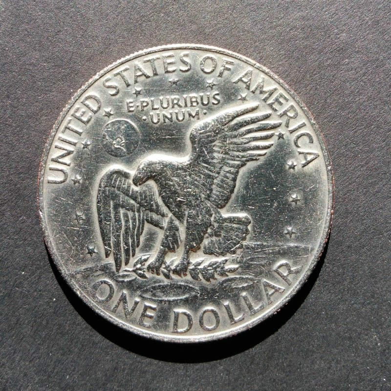 1974-P-Ike-Dollar-Pocket-Piece.-Was-BU-On-The-17th-Of-Oct.
