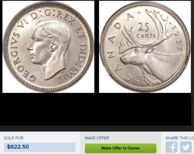 Hammer-Price---25-Cents-1937-SP-68-PCGS-Matte-Specimen