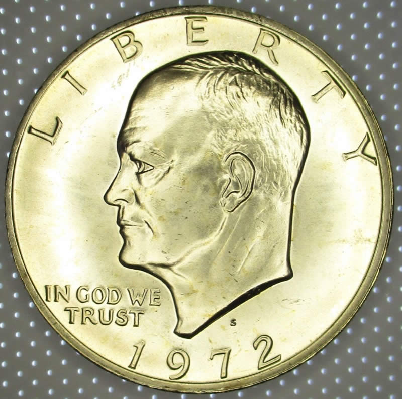 1972-S-40%-Silver-Business-Strike-DDO-Eisenhower-Dollar