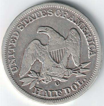 1854-O-Seated-Liberty-Half-Dollar-With-Arrows,-No-Rays