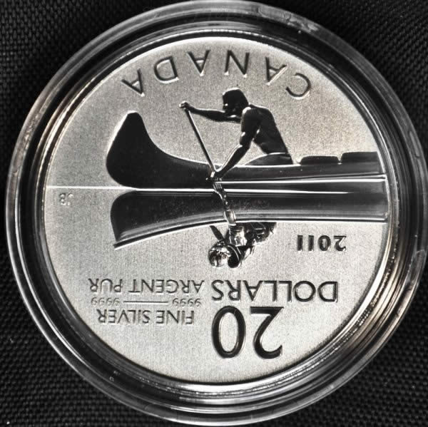 Voyageur-Dollars-In-Silver-1972,-2003,-2010