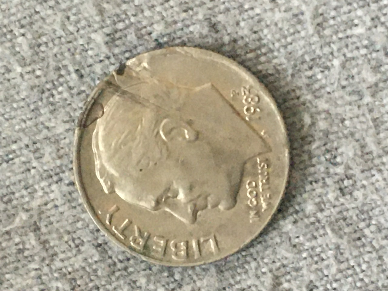 1983-P-Dime---Error-Blank-Before-Strike?
