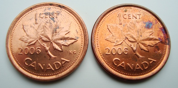 2006-Pennies-No-P,-No-Mint-Mark,-Magnetic.