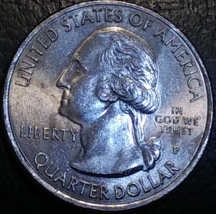 2015-P--NC-Blue-Ridge-Pkwy-Washington-Quarter/-Blue-Toning