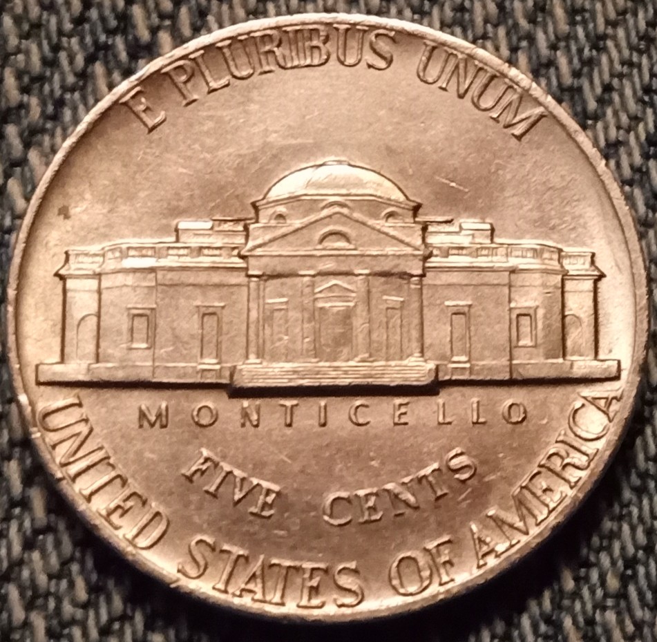 1971-Jefferson-Nickel-/-Satin-Finish?