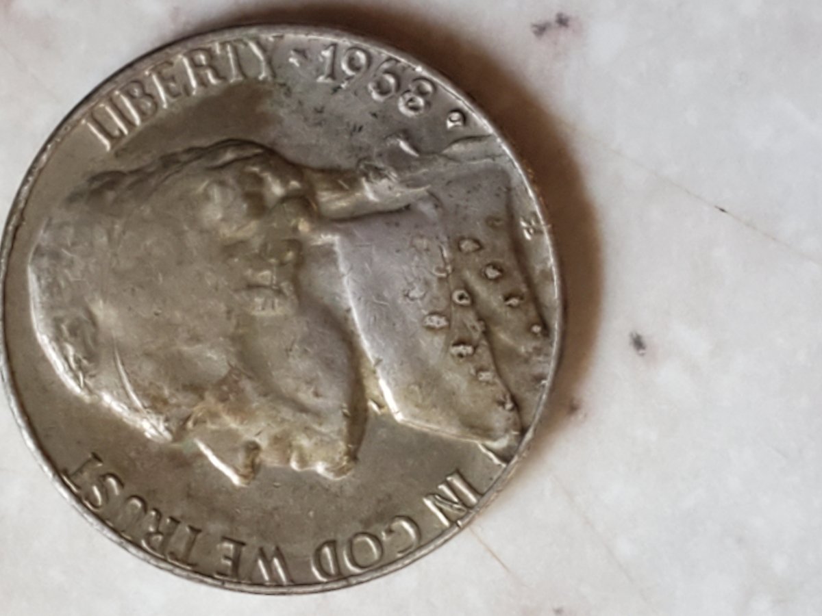 1968-D-Jefferson-Nickel-Possible-Error-Its-Flat