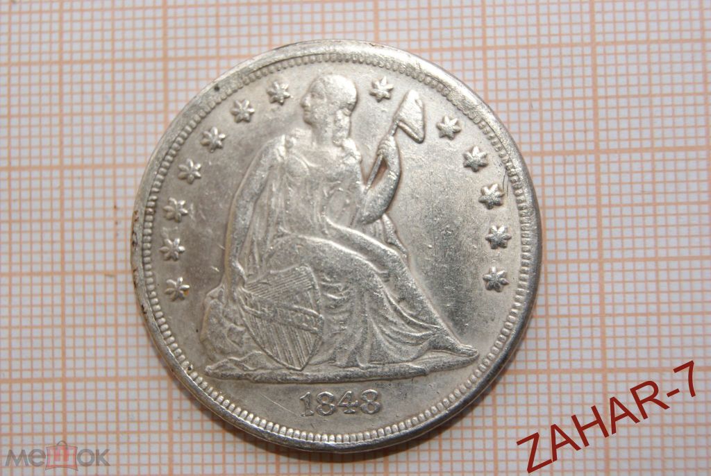 USA-1-Dollar,-1848-Fake?