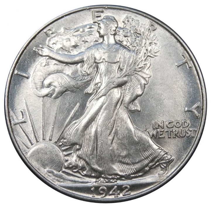 A-1942-US-Silver-Half-Dollar-With-Possible-Designers-Initial-Symbol-Error