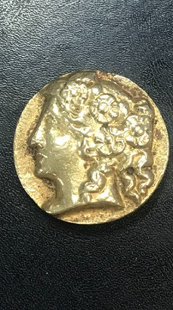 Gold-Item-Presume-Not-A-Coin-Id:-Button-Or-Decorative-Pin