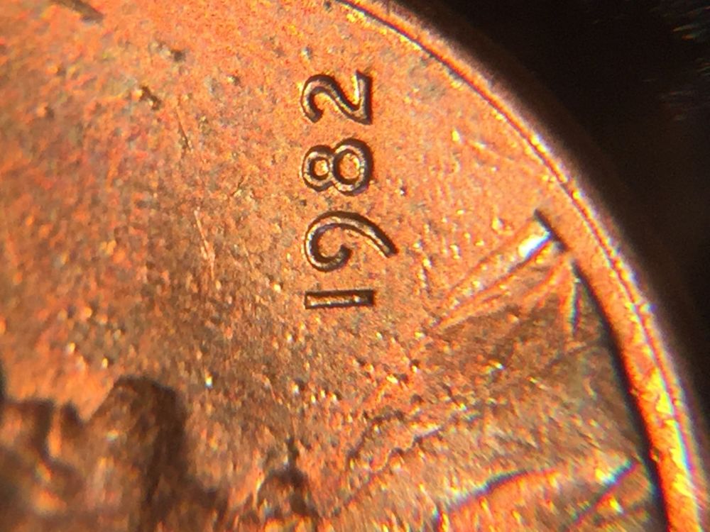 1982-Lincoln-Cent-W/-Surface-Issues